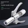 Oil Filling Tool Self-locking Double Gear 90x15mm Steel Car Tools Gun Coupler High Pressure Fast Rease Injector Nipple