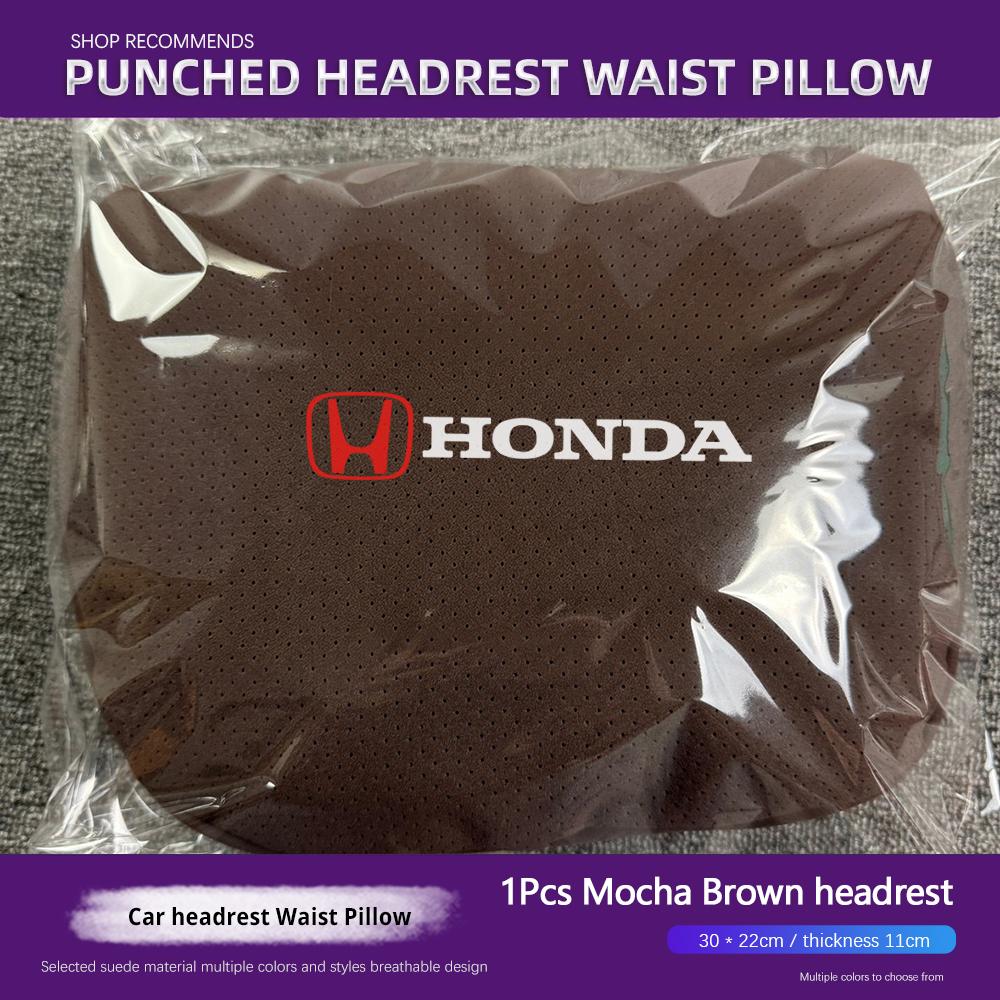 APO1 Honda Universal Car Headrest Neck Pillow Lumbar Support For Civic Accord Crosstour Spirior Odyssey Avancier UR-V Sienna Elysion