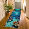 3D Визуальная Иллюзия Подводный Принт Ковер-дорожка Морское Животное Ковер В помещении На улице Нескользящий Коврик для Прихожей Гостиной Спальни