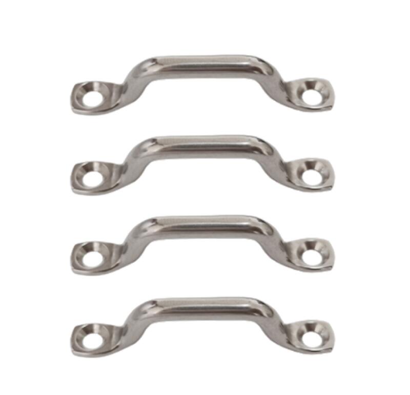 Belt Buckle for Belt Width up to 25 mm, Stainless Steel, Lashing Buckle, Strap Buckle, 4 Pieces