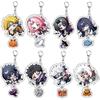Anime Naruto Acrylic Keychain Accessaries Uzumaki Naruto Cartoon Keyring