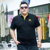 Extra Large Men's Summer Short-sleeved T-shirt Business Casual Polo Shirt Plus Fat Plus Size Loose T-shirt 195