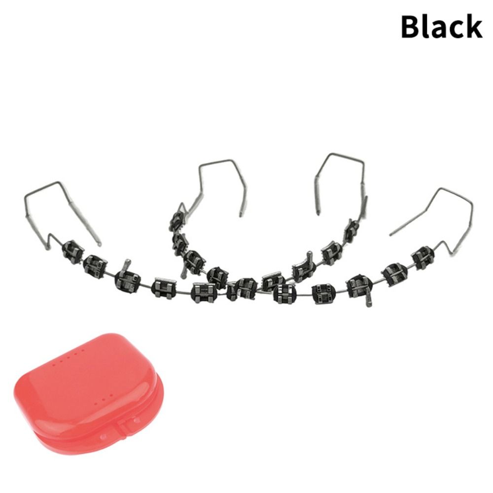 with Box Temporary Tooth Decoration with Metal Wires Metal Bracket Orthodontic Ligature Ties Teeth