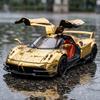 1:24 Pagani Huayra BC Гиперкар Сплав Модель Спортивного Автомобиля Литье под Давлением Металл Гоночный Автомобиль Трассы Высокая Симуляция Звук и Свет Автомобиля Хобби
