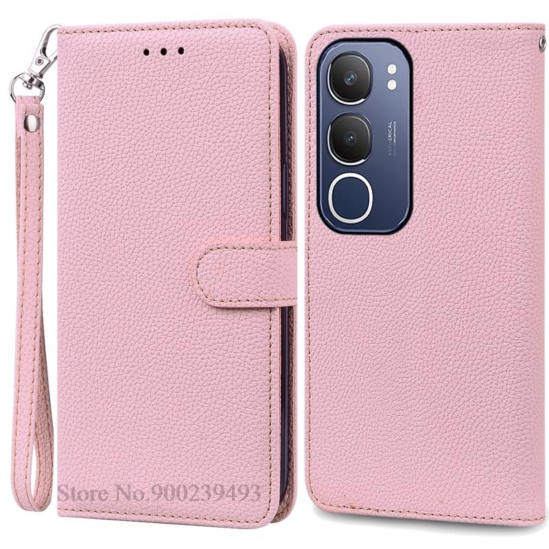 Для Vivo Y19S чехол-книжка кожаный чехол для Vivo Y19S чехол для телефона откидная крышка защитный задний чехол Fundas Shell