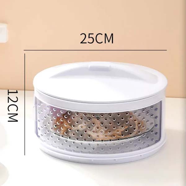 Kitchen Stackable Insulation Dust Proof Food Leftover Container with Lid Cover Dust and Fly Proof In Summer