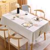 Водонепроницаемая и маслостойкая скатерть из ПВХ, прямоугольная минималистичная скатерть с цветочным рисунком для чая