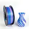 Dual-Color Silk PLA 3D Printing Filament, Non-Clogging & High Toughness, Imitation Metal, 1.75mm, 1kg