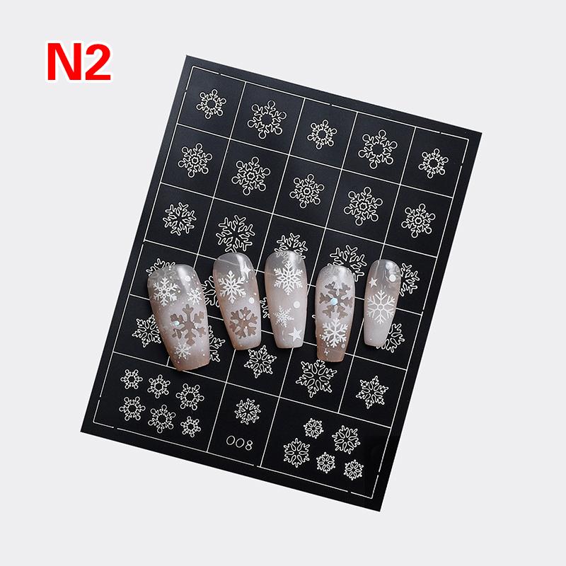 Airbrush Stencil For Nails Winter Snowflake Snow Tree Christmas Decors Hollow Nail Stickers Airbrush French Manicure Tips