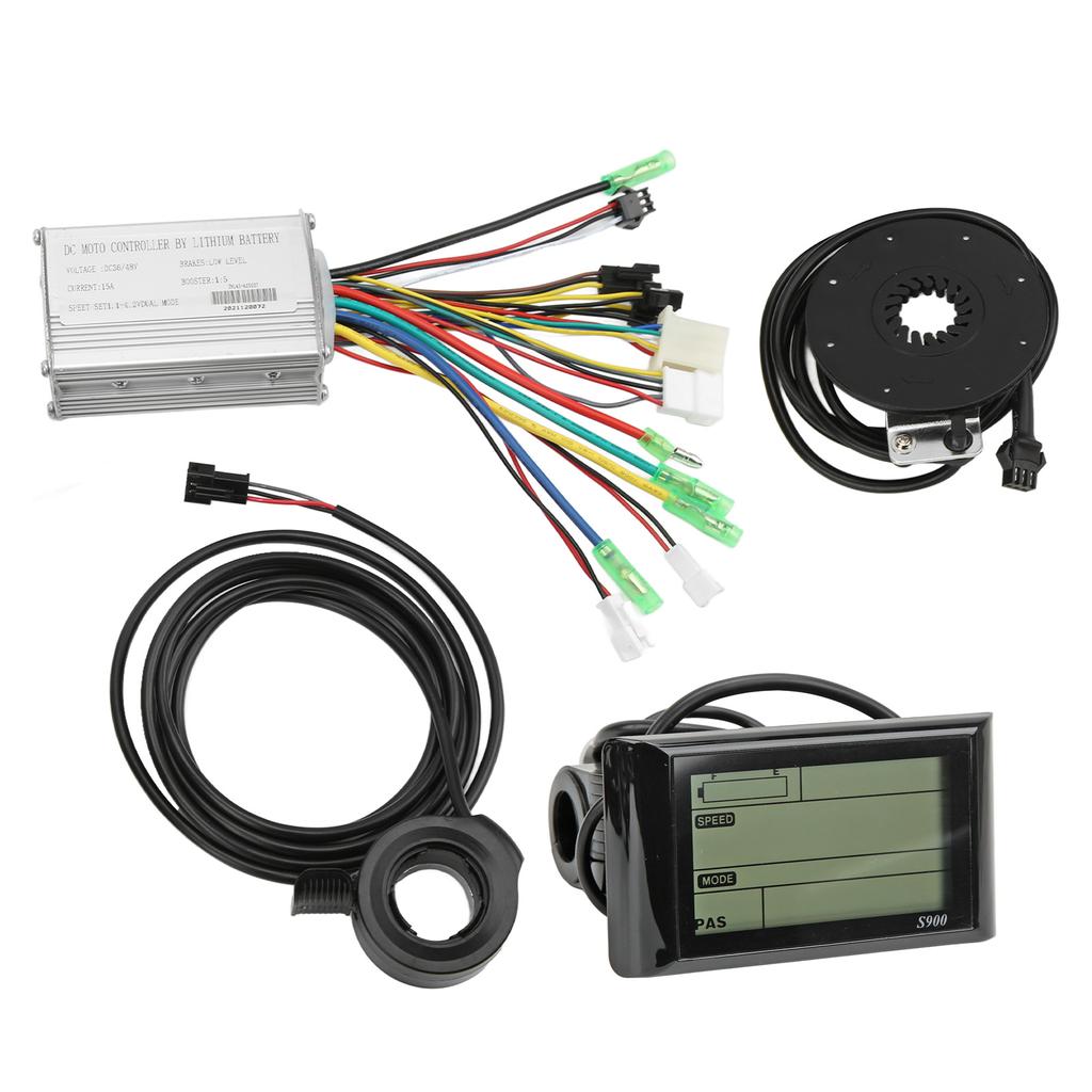 Контроллер бесщеточного двигателя 36 В 48 В S900 ЖК-дисплей 130X с ручкой газа 8C Комплект датчика усилителя мощности