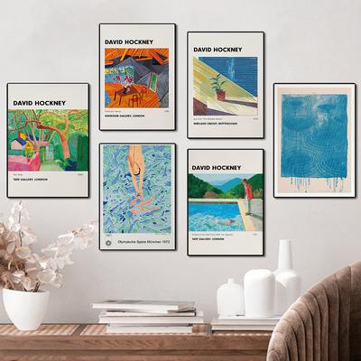 Дэвид Хокни художественные принты выставка винтажный холст плакат абстрактное произведение искусства живопись настенные панно для гостиной настенный художественный декор