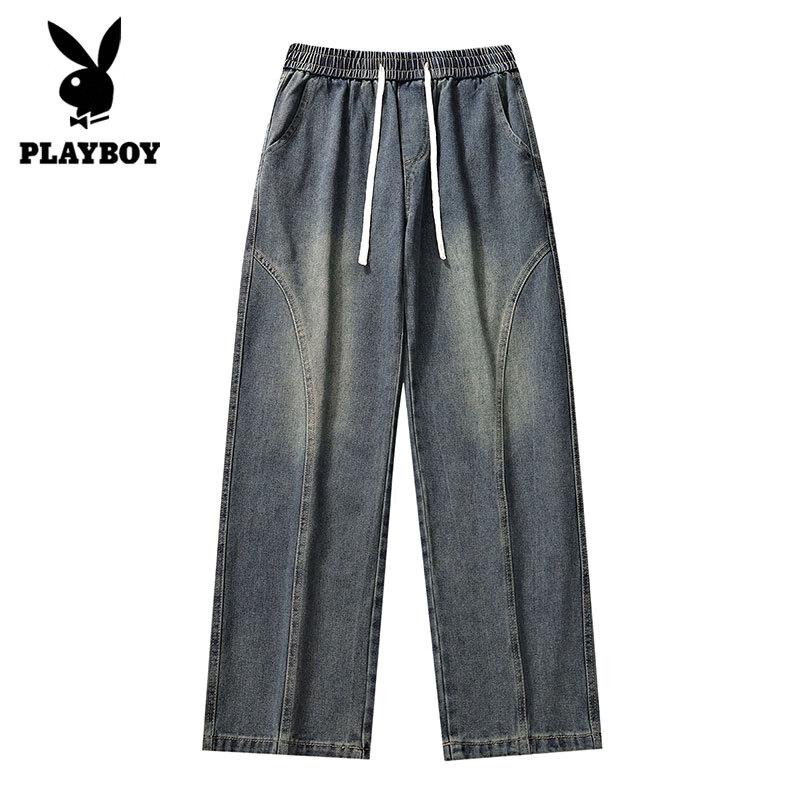 PLAYBOY Мужские свободные прямые повседневные джинсы