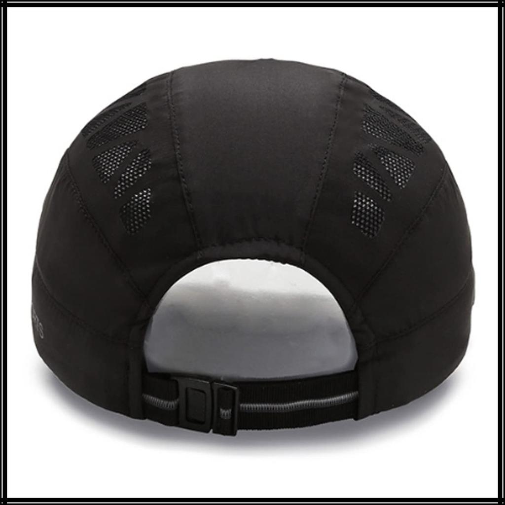 Охотничья сетчатая кепка с логотипом, беговая спортивная, легкая, быстросохнущая CA500 [Белый Клык] Мужская (черный)