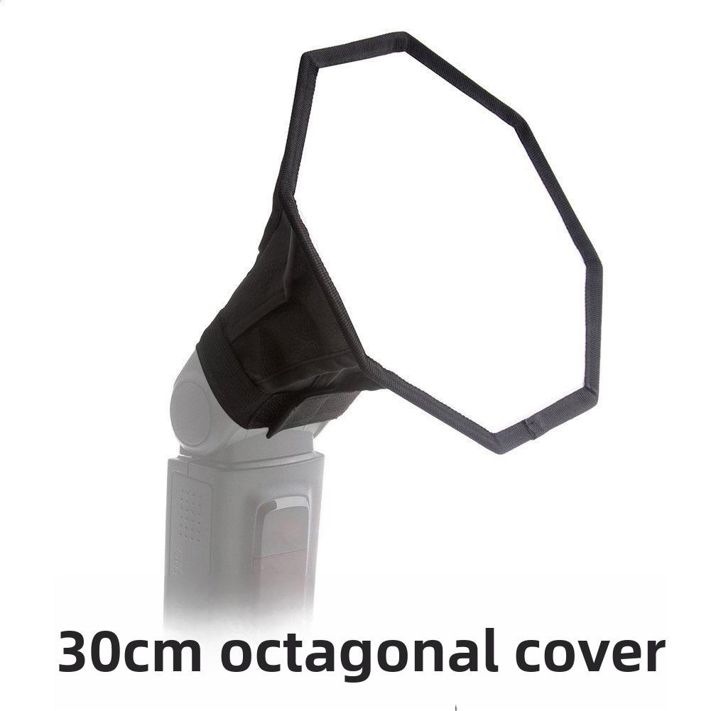 Софтбокс для вспышки 30/40 см с круглой/серой картой, черно-белым тканевым чехлом и конической конструкцией