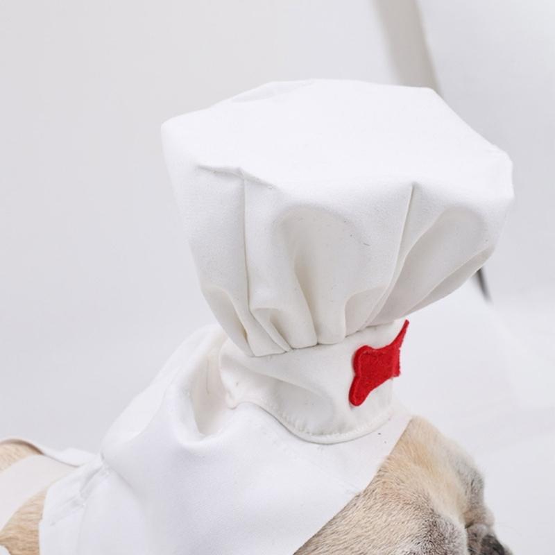 Креативный костюм питомца для косплея повара с ножом и поварским колпаком, забавный наряд повара для собак и кошек, для повседневной носки, для Хэллоуина