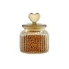 With Shape Lid Glass Sealed Jar Large Capacity Jam Jar Modern Grain Storage Bottle  Kitchen