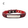Personalized Engraved Puppy Pet Cat Puppy Braided Dog Collar Personalized Leather Collars With Namep