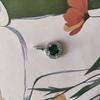 Серебряная подвеска с изумрудом nano 0.9ct (2205906)