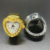 Vintage Valentine's Day Gift Heart Shape Finger Watch Ring Fashion Jewelry Rings Jewelry Clock Man