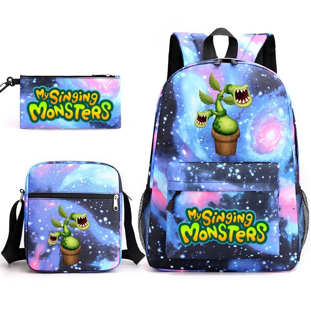 Школьный рюкзак Monster Concert My Singing Monsters, трехсекционный, большой вместимости, для ученика