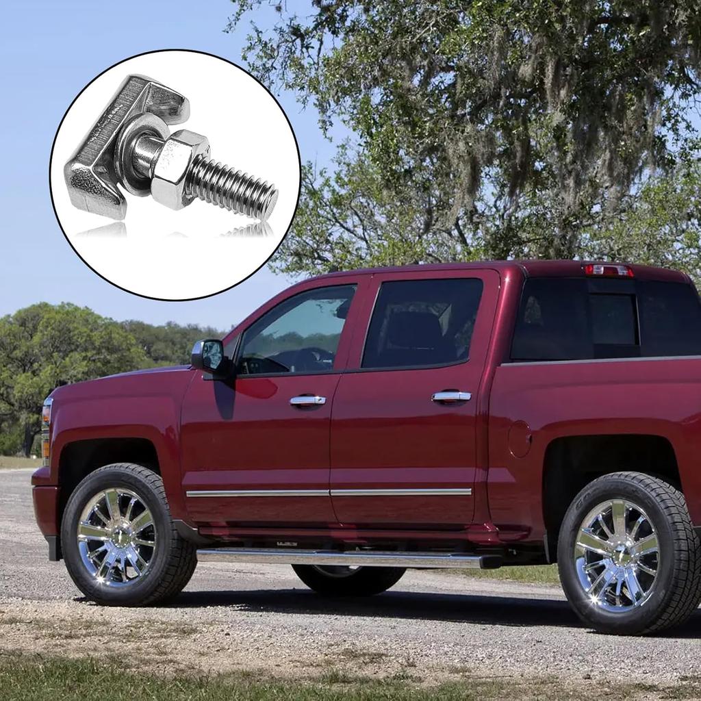 Battery Terminal T-Bolt Kit 19116852 64740 Battery Cable Tensioner Bolt Screw Compatible With Chevy BMW GMC Volkswag 6X0915138 61128373946(2Pcs)