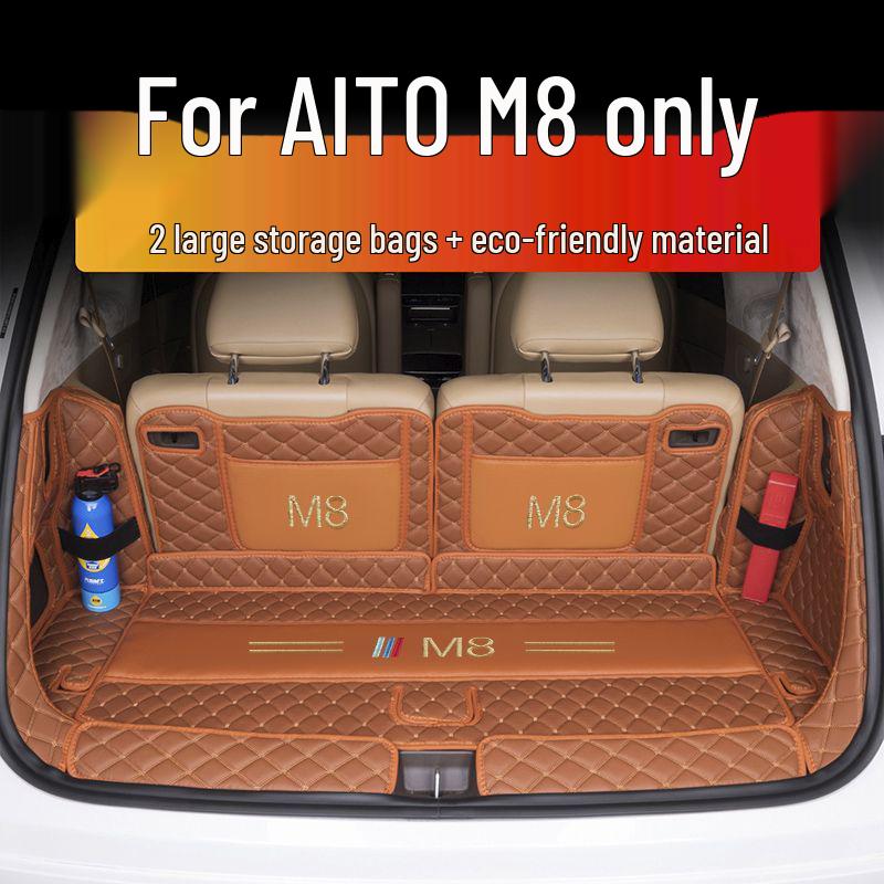 AITO M8 2025 Коврик в багажник Полное покрытие для Huawei AITO M8 Пятиместный/Шестиместный Задний отсек