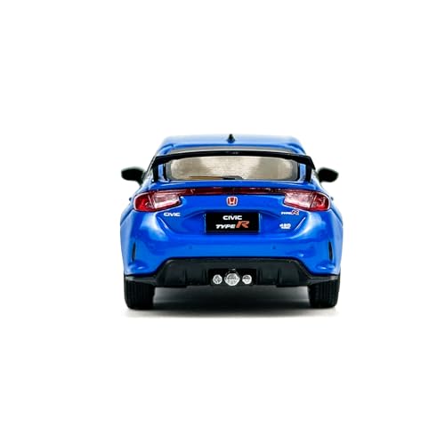 PAUDI MODEL Литая модель автомобиля 2023 Honda Civic TYPE-R FL5, масштаб 1/64, синий