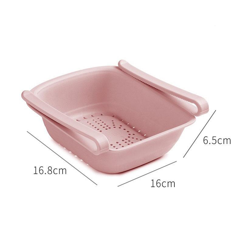 Регулируемый контейнер для хранения в холодильнике для овощей и фруктов Многоцелевой лоток для холодильника для напитков и закусок