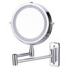 Bathroom Led Mirror Makeup Mirror With Lights No Hole Wall Mounted Folding Telescopic Mirror Swivel