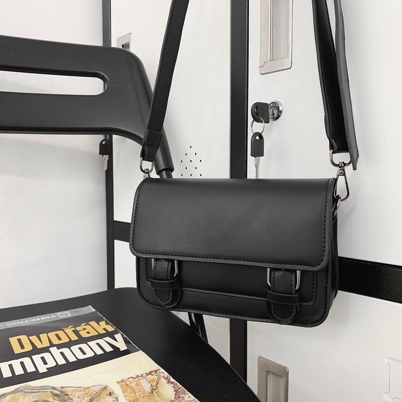 Сумка кроссбоди мужская сумка новая трендовая брендовая сумка-мессенджер повседневная ПУ нейтральная сумка на плечо портативная маленькая квадратная сумка