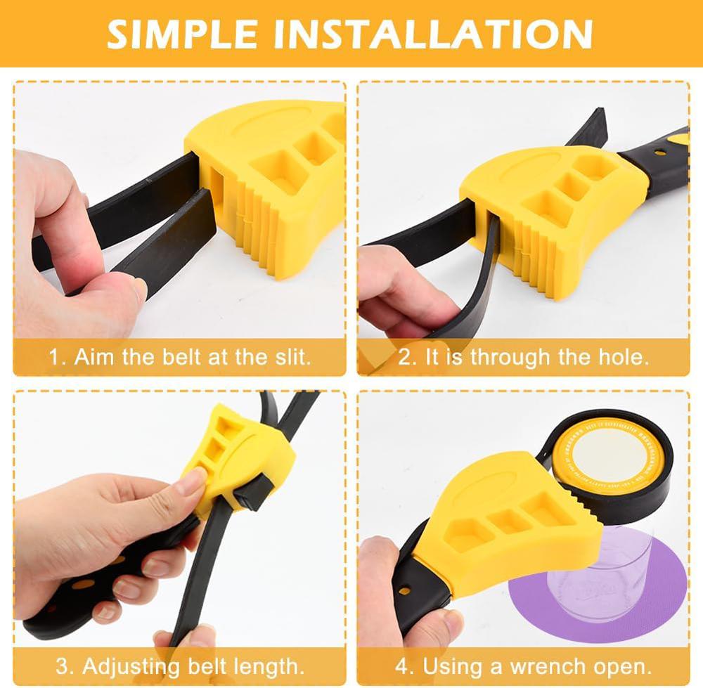 Регулируемый ремешковый ключ, 6-дюймовый ремешковый ключ для сантехники, резиновый ремешковый ключ, ключ для труб водяных и масляных фильтров для сантехников