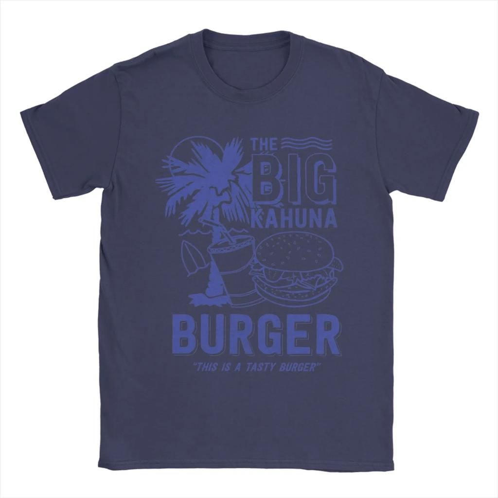 Мужская футболка The Big Kahuna Burger Криминальное чтиво Крутая хлопковая футболка Футболка Квентина Тарантино С круглым вырезом Одежда Идея для подарка