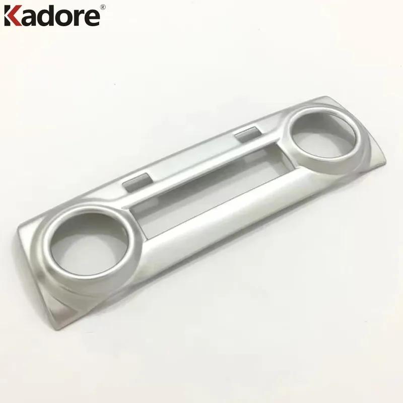 For Hyundai Kona Kauai SUV 2017 2018 Carbon Fiber Car Center Air Condition Switch Button Panel Cover Trim Interior Accessories