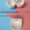 Large Capacity Ceramic Hamster Food Bowl Fixed Bowl Automatic Feeder Hangable Food Bowl  Small Pets