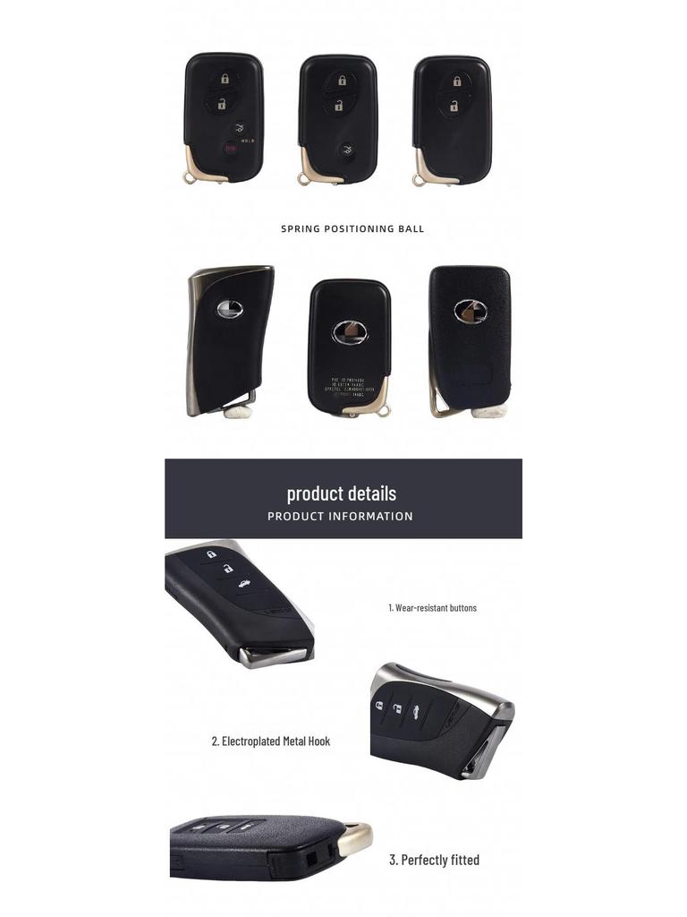 Совместимый Пульт-Ключ для Моделей Lexus: ES300, ES350, IS300, IS250, NX200, ES240, RX350.