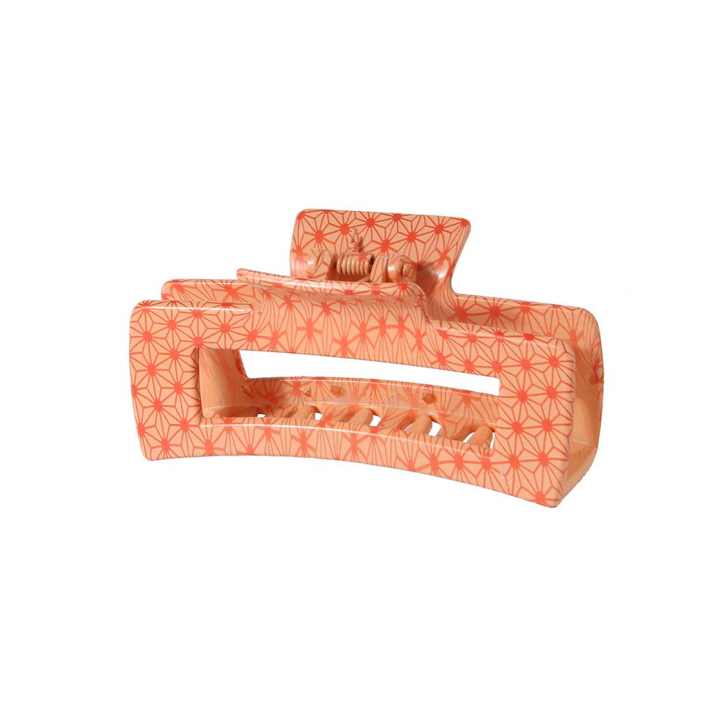 Vintage Leopard Print Plastic Hair Claw Clip 10 5CM Large Size Water Transfer Printing New Cross Border Fashion Hair Accessory