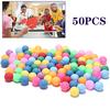 50Pcs/Pack Colored Pong Balls 40mm Entertainment Table Tennis Balls