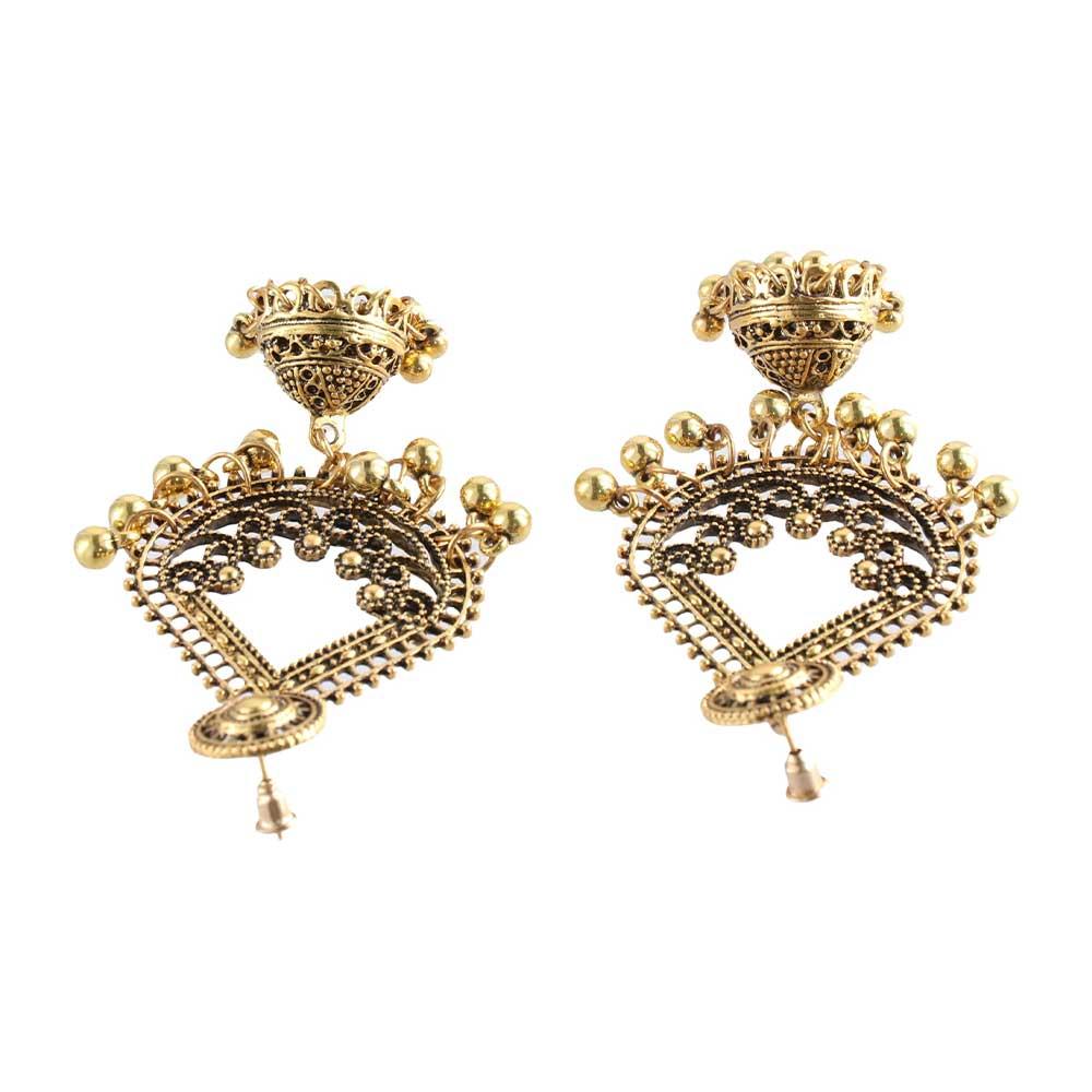 Индийские модные аксессуары Jhumka золотого и серебряного цвета, серьги-гвоздики, висячие серьги-подвески, ювелирные изделия