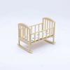 Miniature Dollhouse Cradle 1:12 Mini Baby Crib Creative Rocking Bed Model  Nursery Room
