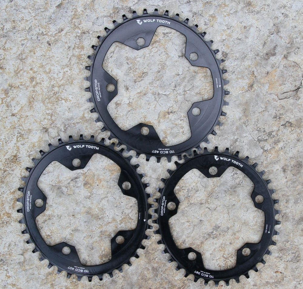 Овальная звезда Wolf Tooth 110 BCD 5 болтов 40T, совместимая с SRAM Flattop