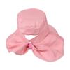Adjustable Korean Style Wide Brim Sun Hat Anti-UV 50+ UPF Sun Protection Hat Outdoor Travel Women Bucket Hats with Neck Cover