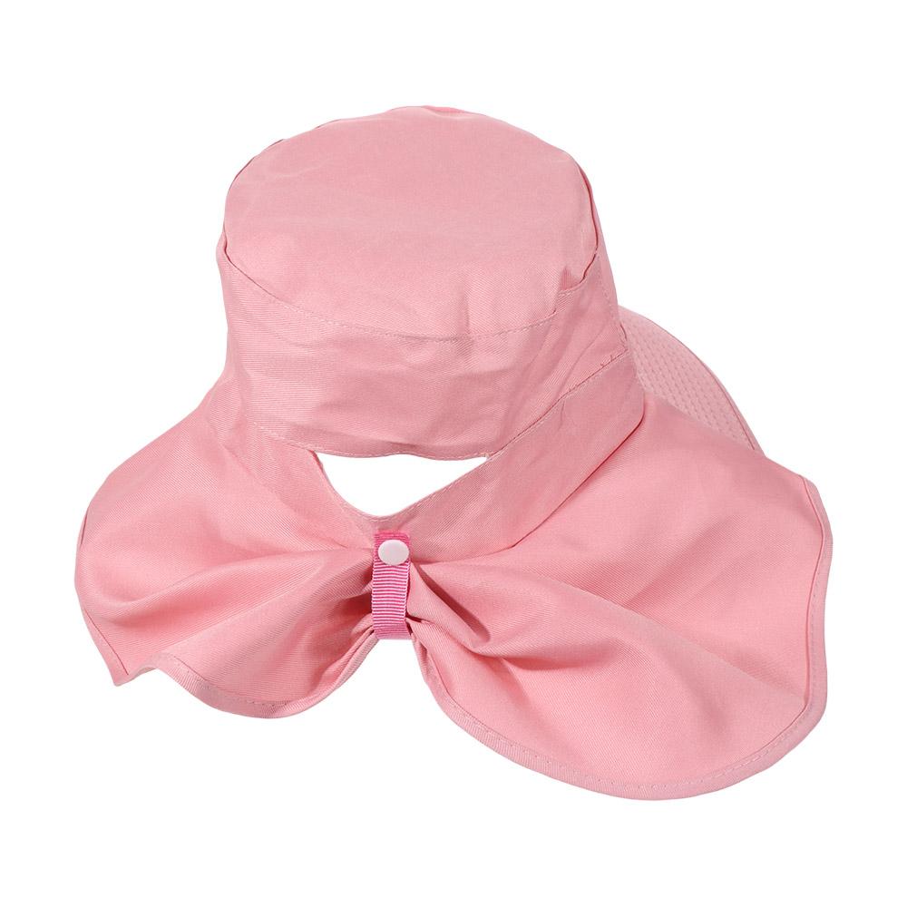 Adjustable Korean Style Wide Brim Sun Hat Anti-UV 50+ UPF Sun Protection Hat Outdoor Travel Women Bucket Hats with Neck Cover