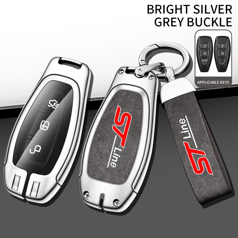 Car Key Fob Case Full Cover Protector Remote Shell Holder For Ford STLine Fiesta Focus 3 Mondeo Smart Remote Keyless Accessories