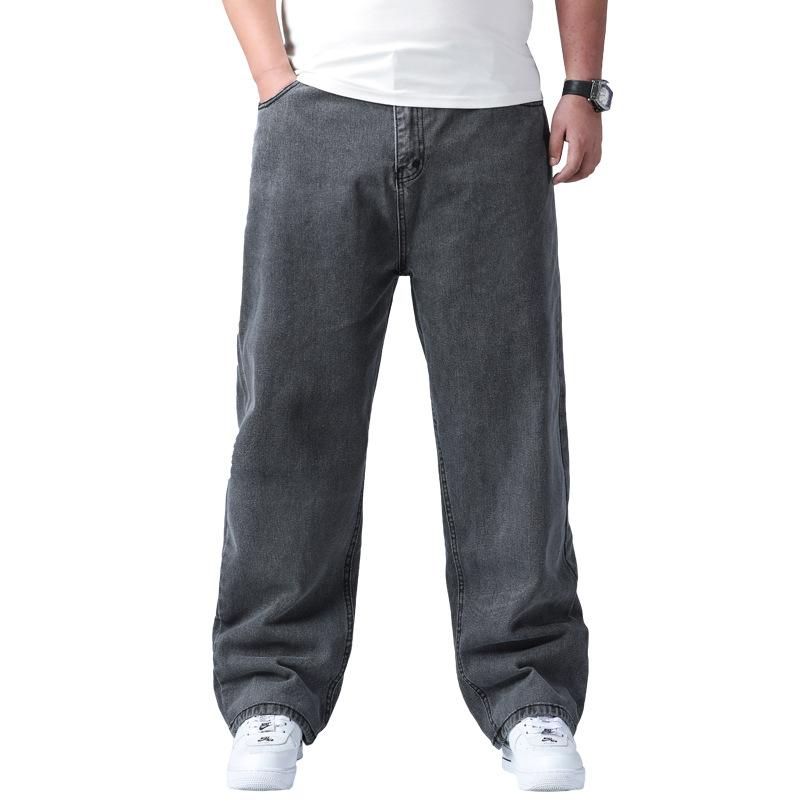 Men's Straight Loose Large Size Fat Boy Fat Goth Large Size Men's Wide-leg Daddy Big Pants Men's Pants
