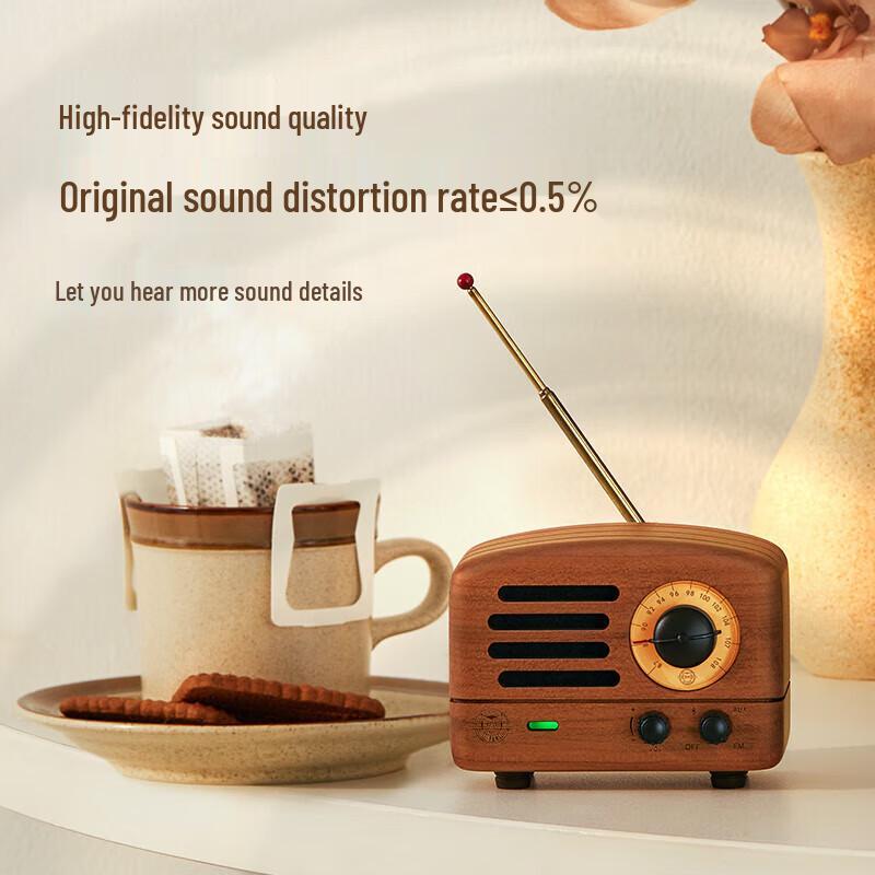 Mao King Little Prince Vintage Wooden Portable Bluetooth Speaker