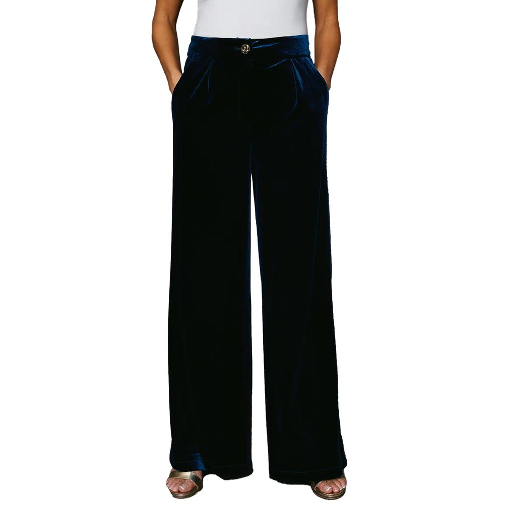Principles Womens/Ladies Velvet Wide Leg Trousers
