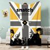 Классический криминальный комедийный фильм Snatch Бросок Легкое 240 г Фланелевое одеяло Мягкое, приятное для кожи Для летнего охлаждения