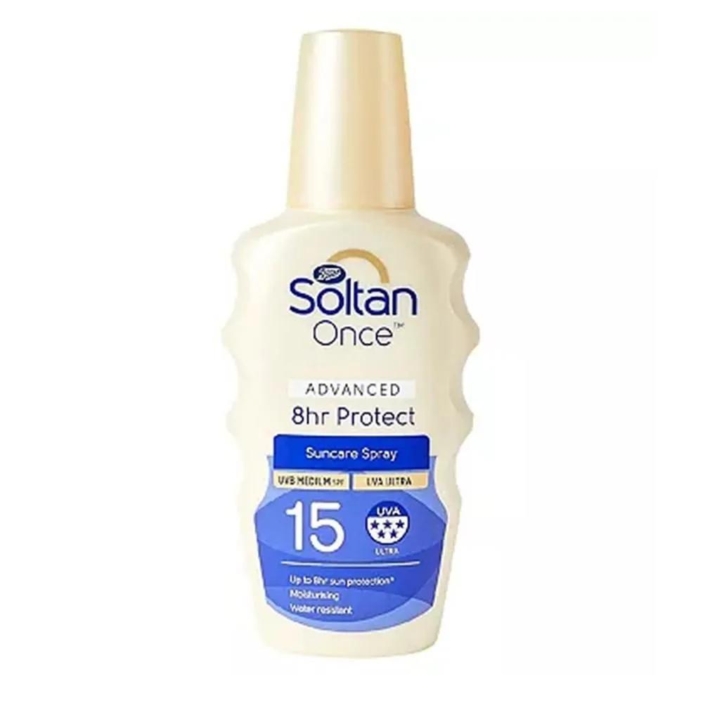 Soltan Once Advanced SPF15 200 мл 1 Упаковка Soltan Once Advanced 8-часовая Защита SPF15 200 мл