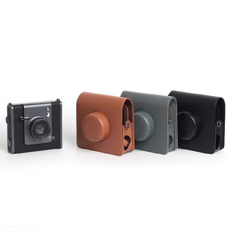Мягкий кожаный чехол для камеры Wide Instants из ПУ кожи, силиконовые защитные накладки, сумка со съемными ремешками