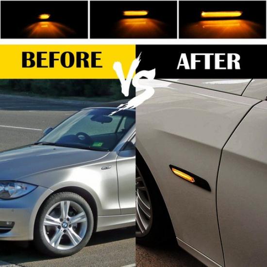 Fender Side Lamps Light Marker For BMW F10 2011-2016 F11 F18 5Series Turn Signal